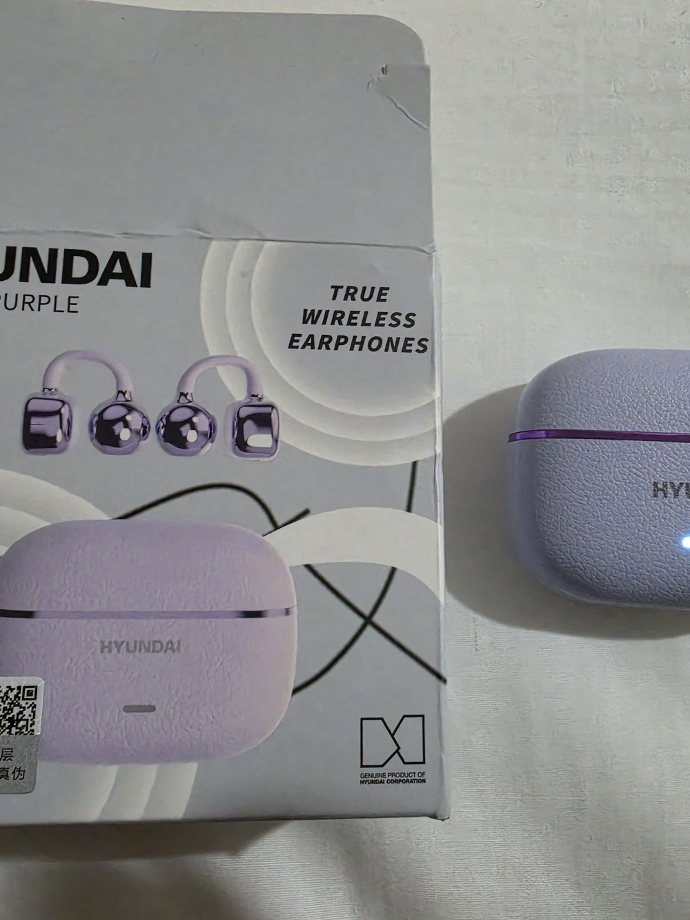 Hyundai HY-C03 purple true wireless earphones